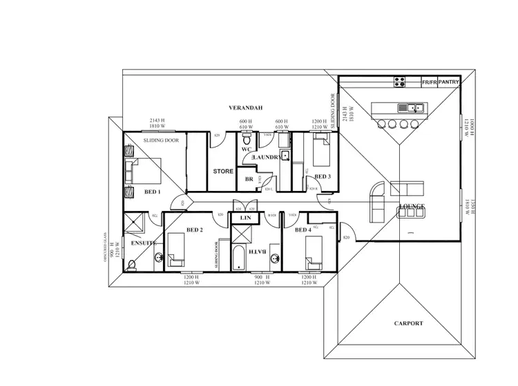 Floorplan of Homely house listing, 15A Corboys Place, South Hedland WA 6722