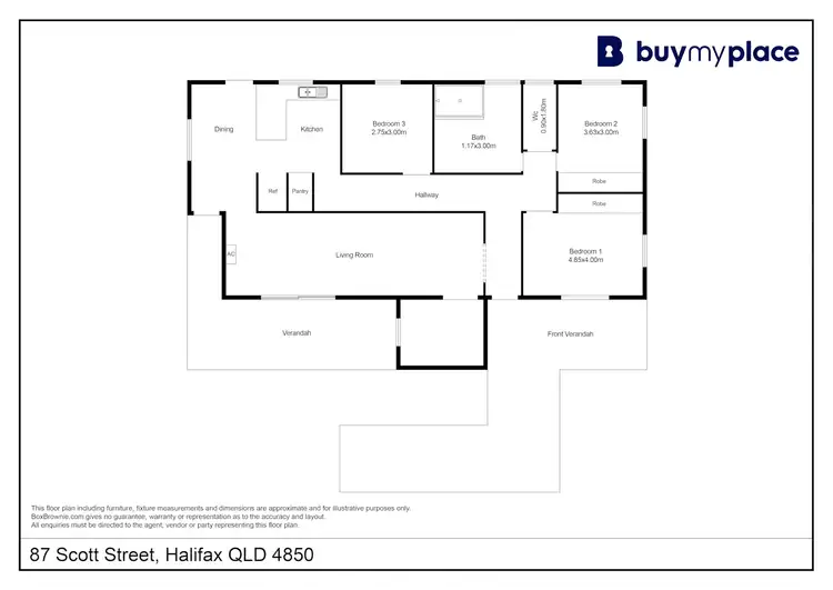 Floorplan of Homely house listing, 87 Scott Street, Halifax QLD 4850