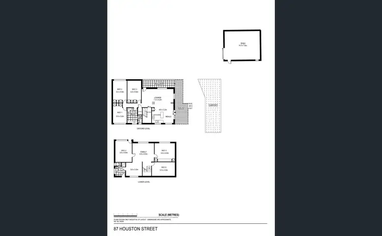 Floorplan of Homely house listing, 87 Houston Street, Quarry Hill VIC 3550
