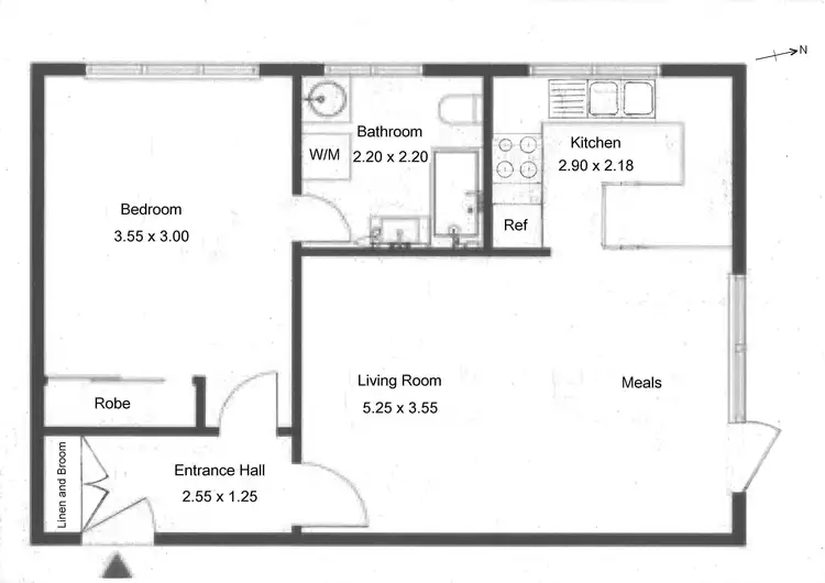 Floorplan of Homely apartment listing, Flat 3/7 Hudson Street, Caulfield North VIC 3161