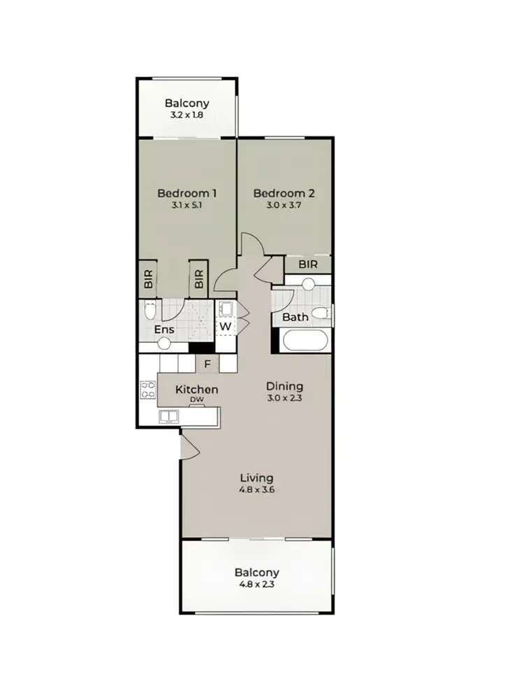 Floorplan of Homely apartment listing, 45/6 Ibera Way, Success WA 6164