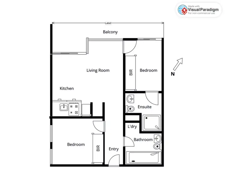 Floorplan of Homely apartment listing, 1108/39 Kingsway, Glen Waverley VIC 3150