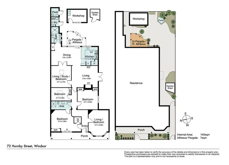 Floorplan of Homely house listing, 72 Hornby Street, Windsor VIC 3181