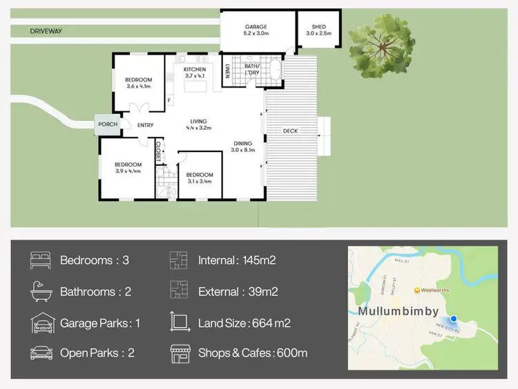 Floorplan of Homely house listing, 44 Argyle Street, Mullumbimby NSW 2482