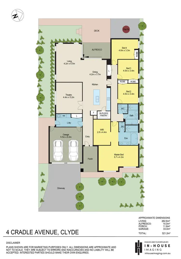 Floorplan of Homely house listing, 4 Cradle Avenue, Clyde VIC 3978