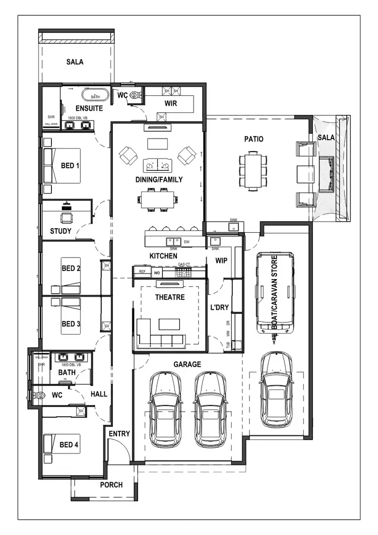 Floorplan of Homely house listing, 45 Sunnymount Circuit, Bohle Plains QLD 4817