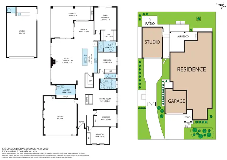 Floorplan of Homely house listing, 135 Diamond Drive, Orange NSW 2800