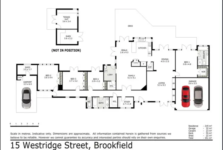 Floorplan of Homely house listing, 15 Westridge Street, Brookfield QLD 4069