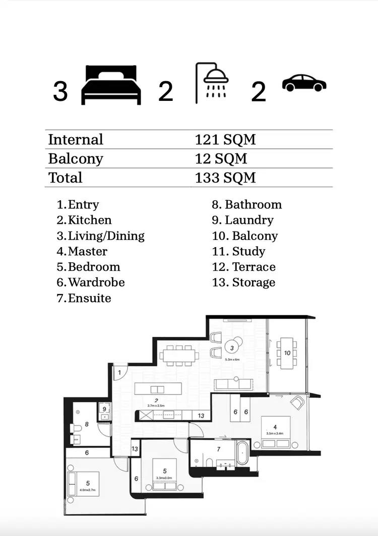 Floorplan of Homely apartment listing, 115/64 The Promontory Drive, Shell Cove NSW 2529