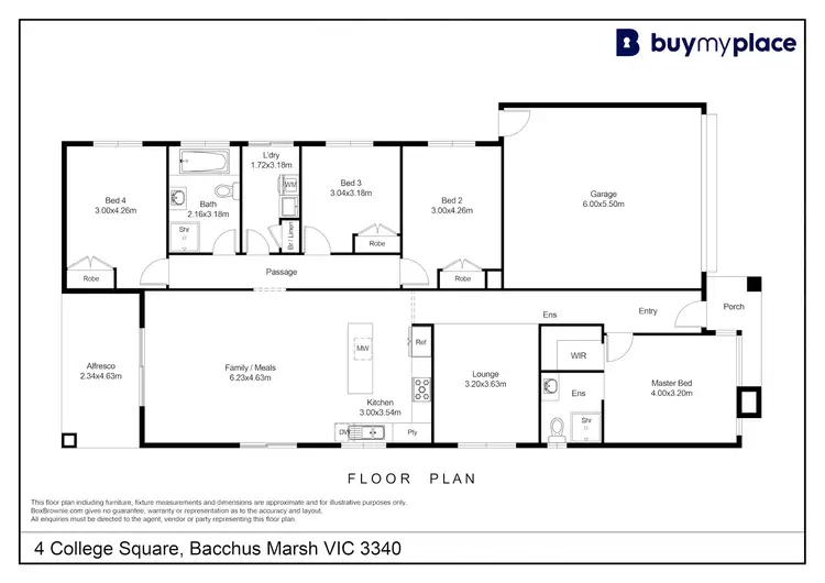 Floorplan of Homely house listing, 4 College Square, Bacchus Marsh VIC 3340