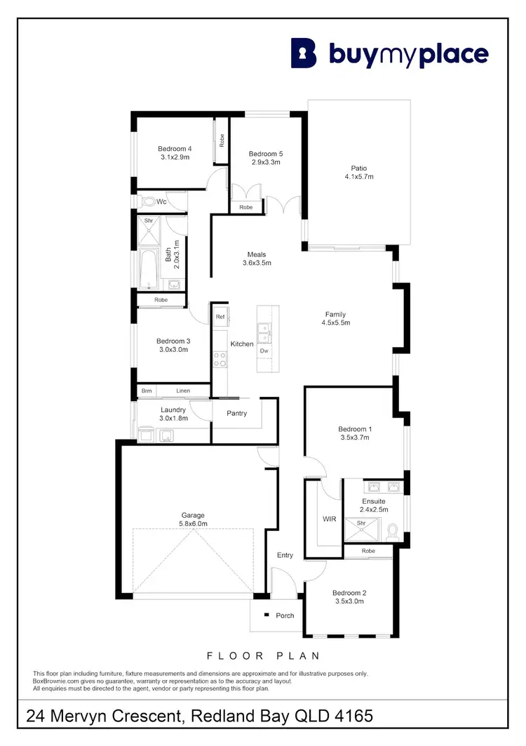 Floorplan of Homely house listing, 24 Mervyn Crescent, Redland Bay QLD 4165