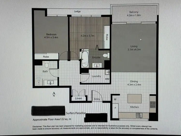 Floorplan of Homely apartment listing, Address available on request