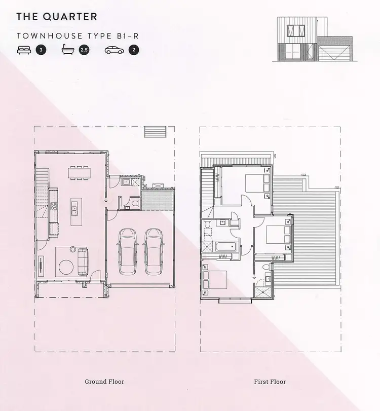 Floorplan of Homely townhouse listing, 78 Quarter Circuit, Springvale VIC 3171