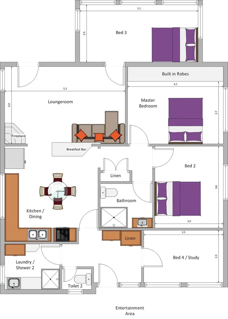 Floorplan of Homely house listing, 15 Champion Street, Mira Mar WA 6330