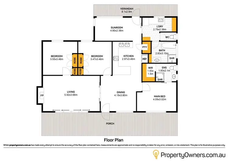 Floorplan of Homely house listing, 529 Lakeside Drive, Lake Boga VIC 3584