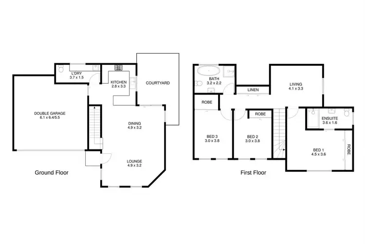 Floorplan of Homely townhouse listing, 2/142 Central Avenue, Oak Flats NSW 2529