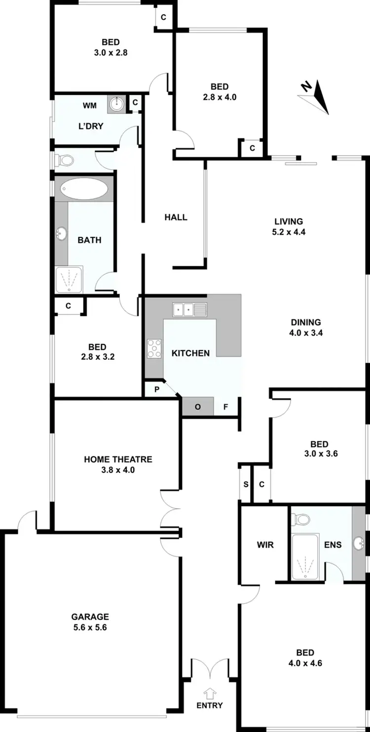 Floorplan of Homely house listing, 4 Fulbrooke Loop, Canning Vale WA 6155