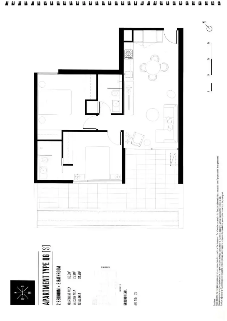 Floorplan of Homely apartment listing, 33 Flemington Road, Melbourne VIC 3000