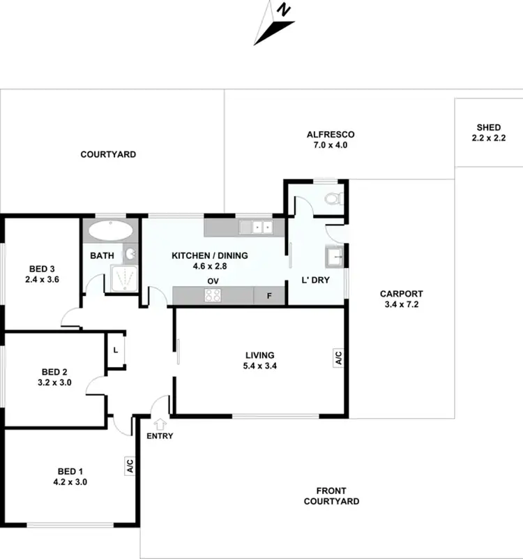 Floorplan of Homely house listing, 32 ANGELO STREET, Armadale WA 6112