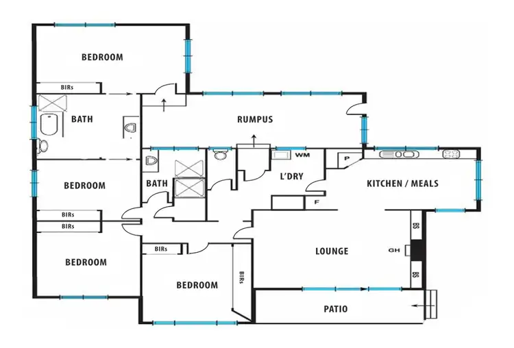 Floorplan of Homely house listing, 1 Harvard Street, Wendouree VIC 3355