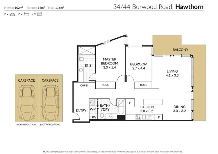Floorplan of Homely apartment listing, 34/44 Burwood Road, Hawthorn VIC 3122