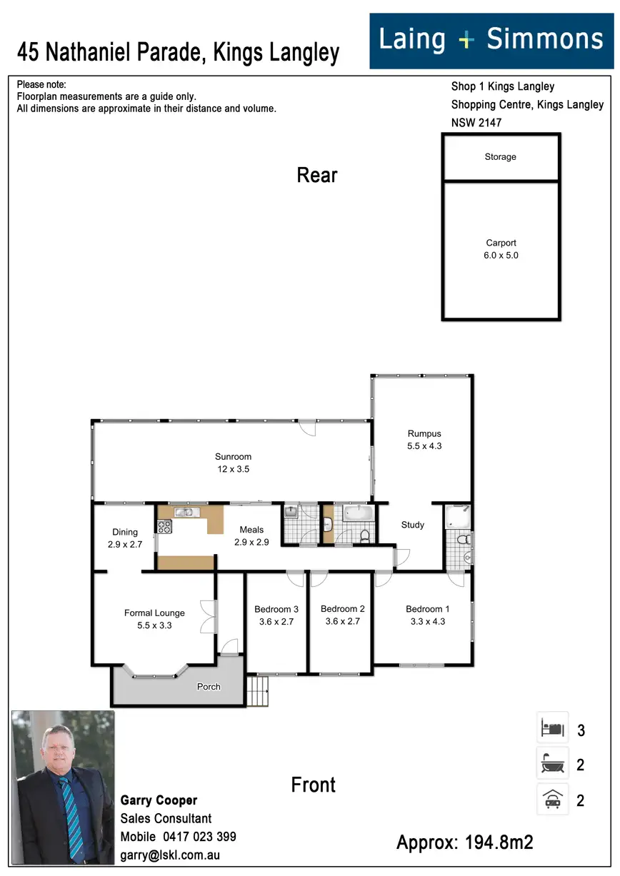 Floorplan of Homely house listing, 45 Nathaniel Pde, Kings Langley NSW 2147