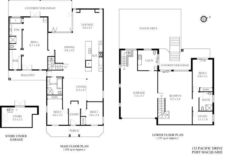 Floorplan of Homely house listing, 133 Pacific Drive, Port Macquarie NSW 2444