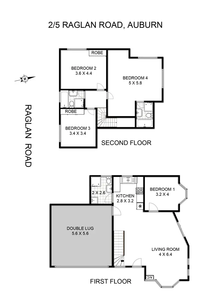 Floorplan of Homely house listing, 2/5 Raglan Rd, Auburn NSW 2144