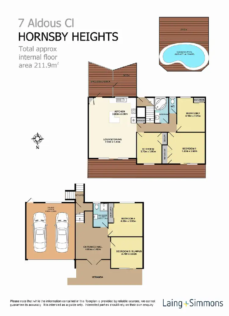 Floorplan of Homely house listing, 7 Aldous Close, Hornsby Heights NSW 2077