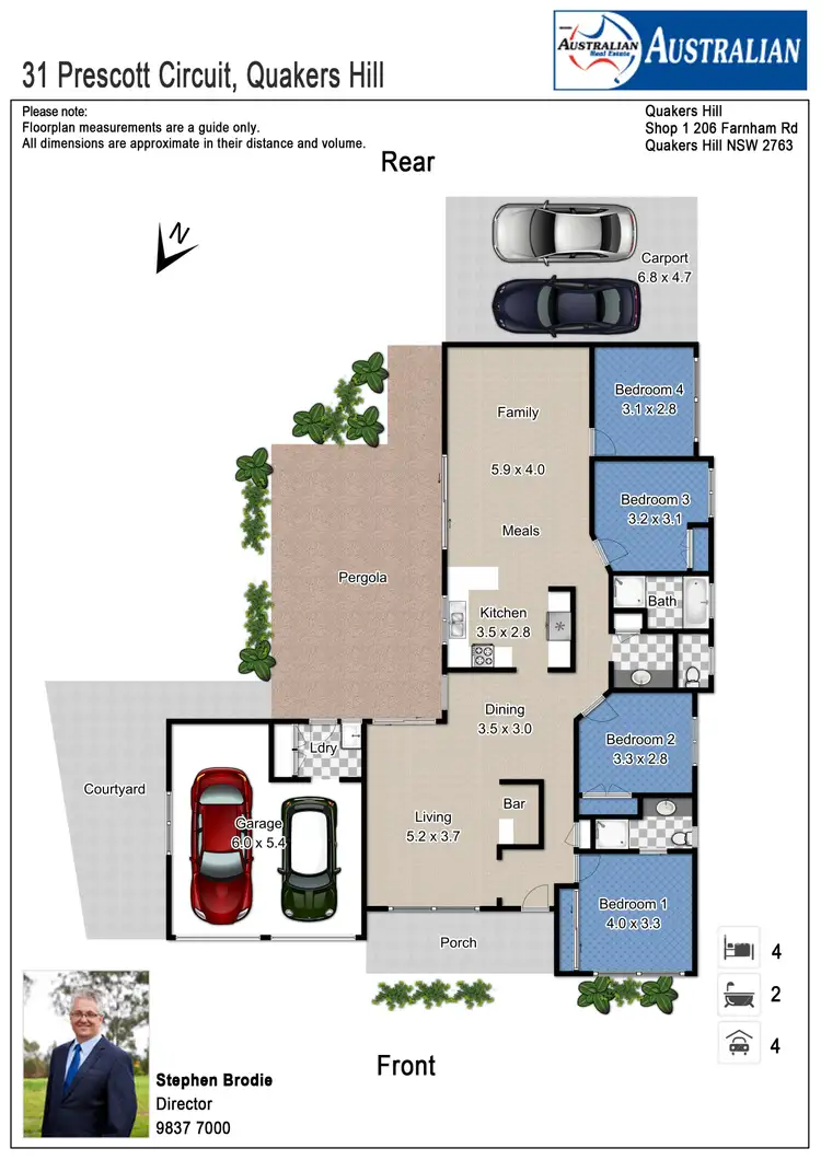 Floorplan of Homely house listing, 31 Prescott Circuit, Quakers Hill NSW 2763