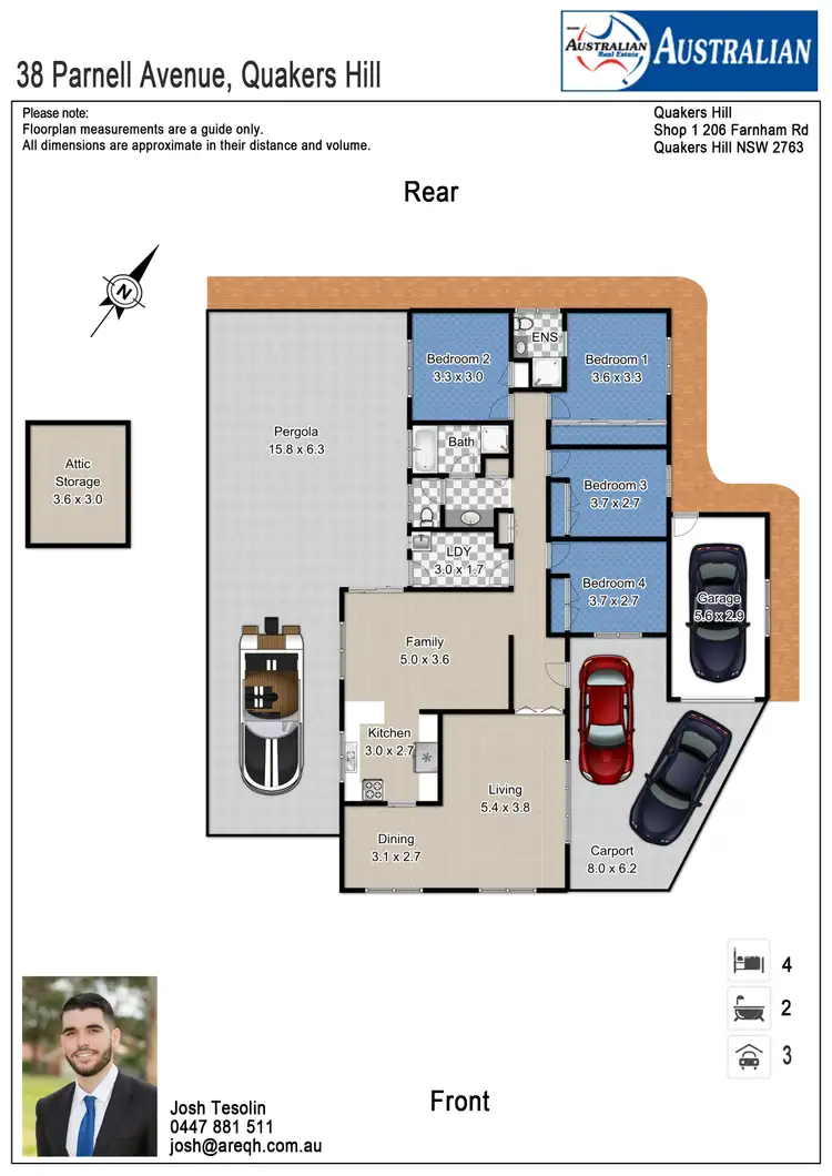 Floorplan of Homely house listing, 38 Parnell Avenue, Quakers Hill NSW 2763