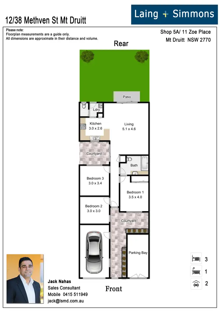 Floorplan of Homely villa listing, 12/38-40 Methven Street, Mount Druitt NSW 2770