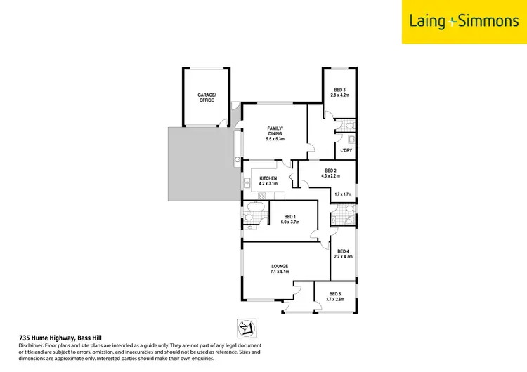Floorplan of Homely house listing, 735 Hume Hwy, Bass Hill NSW 2197