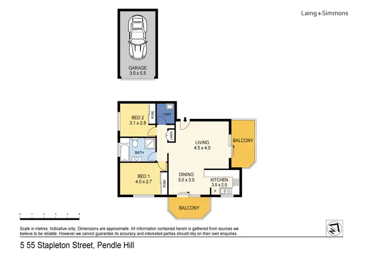 Floorplan of Homely unit listing, 5/55 Stapleton Street, Pendle Hill NSW 2145