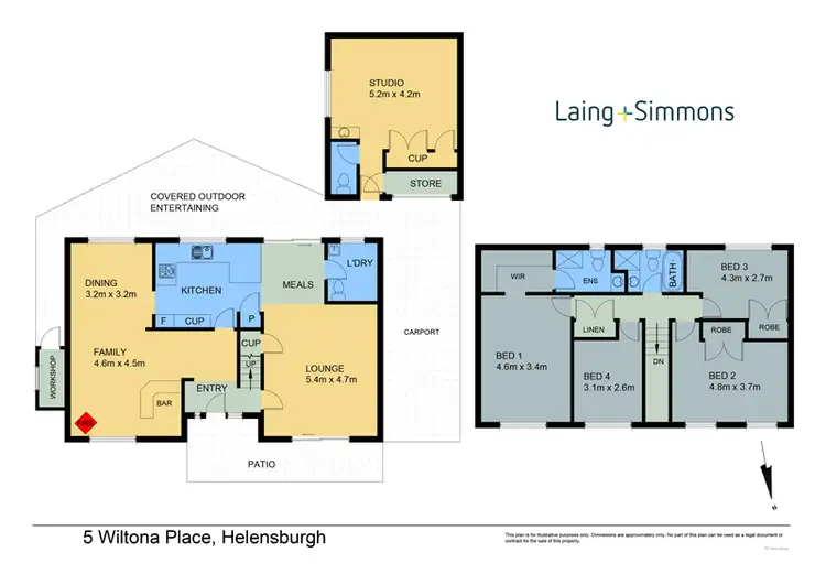 Floorplan of Homely house listing, 5 Wiltona Place, Helensburgh NSW 2508