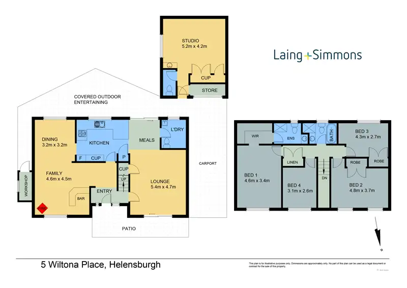 Floorplan of Homely house listing, 5 Wiltona Place, Helensburgh NSW 2508