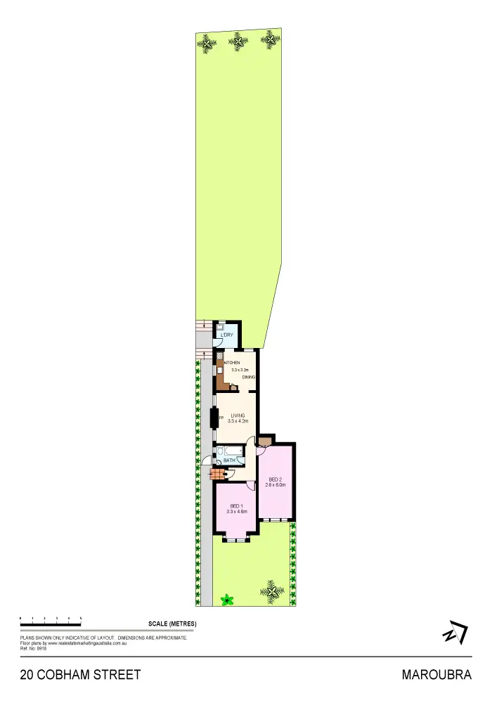 Floorplan of Homely semi-detached listing, 18 & 20 Cobham Street, Maroubra NSW 2035
