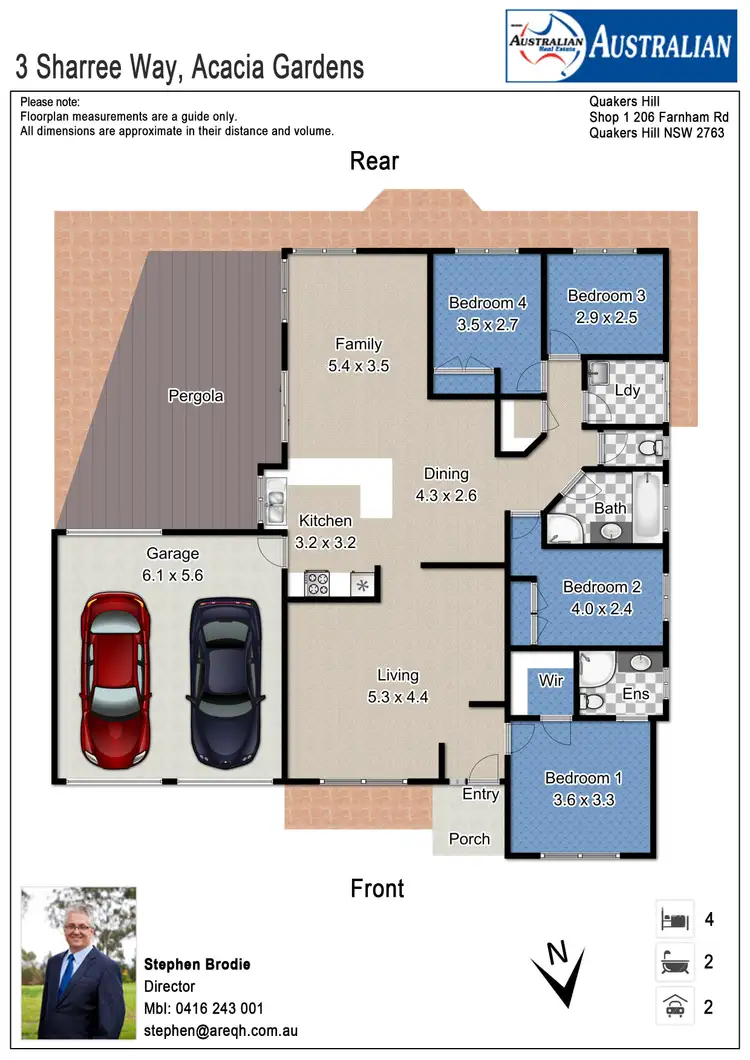 Floorplan of Homely house listing, 3 Sharree Way, Acacia Gardens NSW 2763