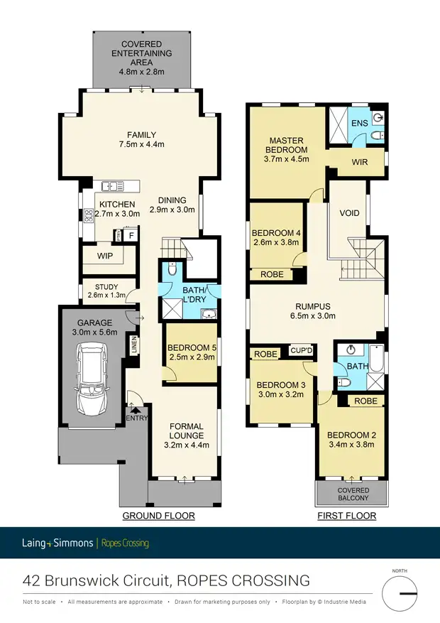 Floorplan of Homely house listing, 42 Brunswick Circuit, Ropes Crossing NSW 2760