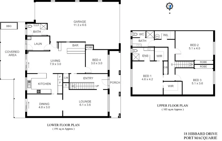 Floorplan of Homely house listing, 18 Hibbard Drive, Port Macquarie NSW 2444