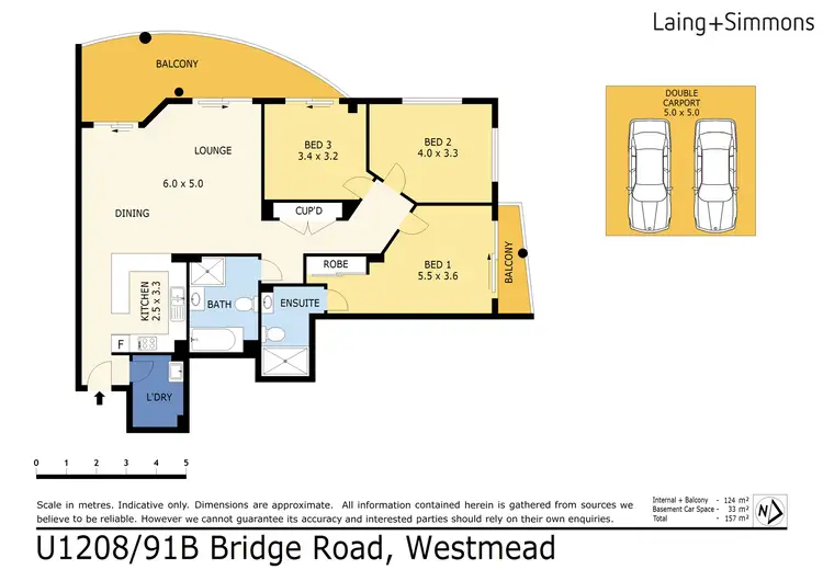Floorplan of Homely apartment listing, 1208/91b Bridge Road, Westmead NSW 2145