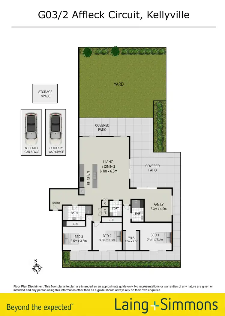 Floorplan of Homely unit listing, G03/2 Affleck Circuit, Kellyville NSW 2155