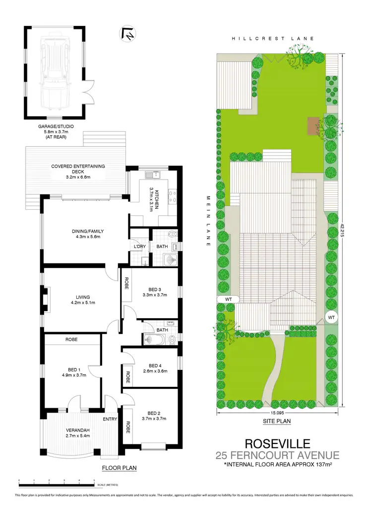 Floorplan of Homely house listing, 25 Ferncourt Avenue, Roseville NSW 2069