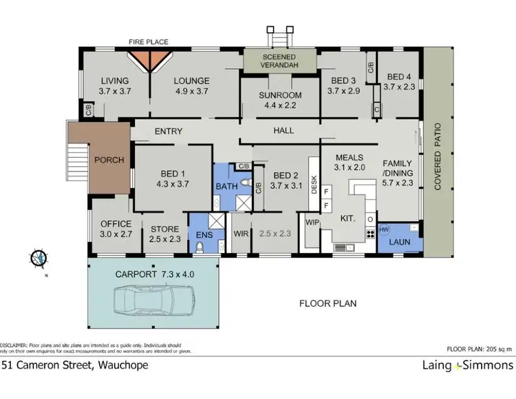 Floorplan of Homely house listing, 51 Cameron Street, Wauchope NSW 2446
