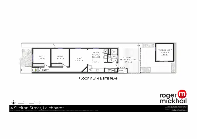 Floorplan of Homely semi-detached listing, 4 Skelton Street, Leichhardt NSW 2040