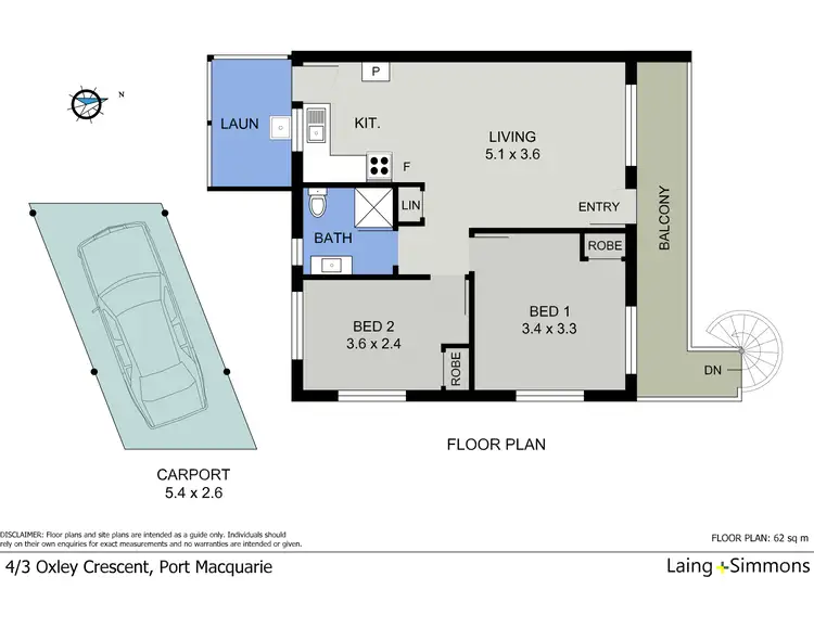 Floorplan of Homely unit listing, 4/3 Oxley Crescent, Port Macquarie NSW 2444