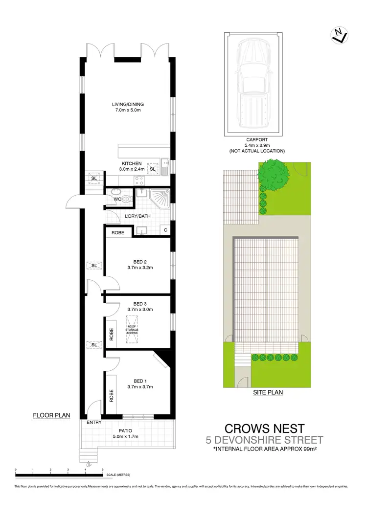Floorplan of Homely house listing, 5 Devonshire Street, Crows Nest NSW 2065