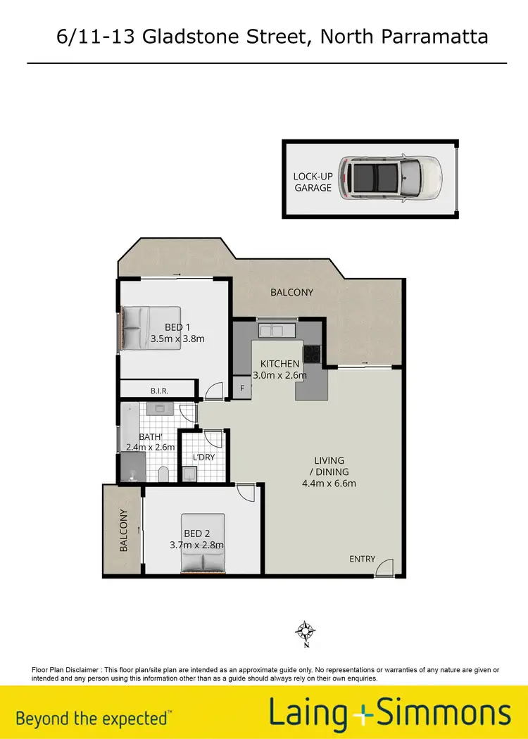 Floorplan of Homely unit listing, 6/11-13 Gladstone Street, North Parramatta NSW 2151