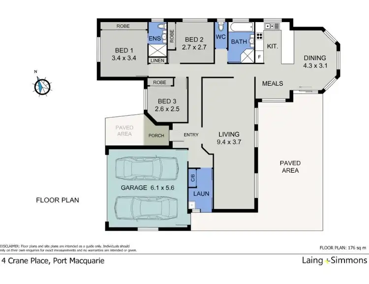 Floorplan of Homely house listing, 4 Crane Place, Port Macquarie NSW 2444