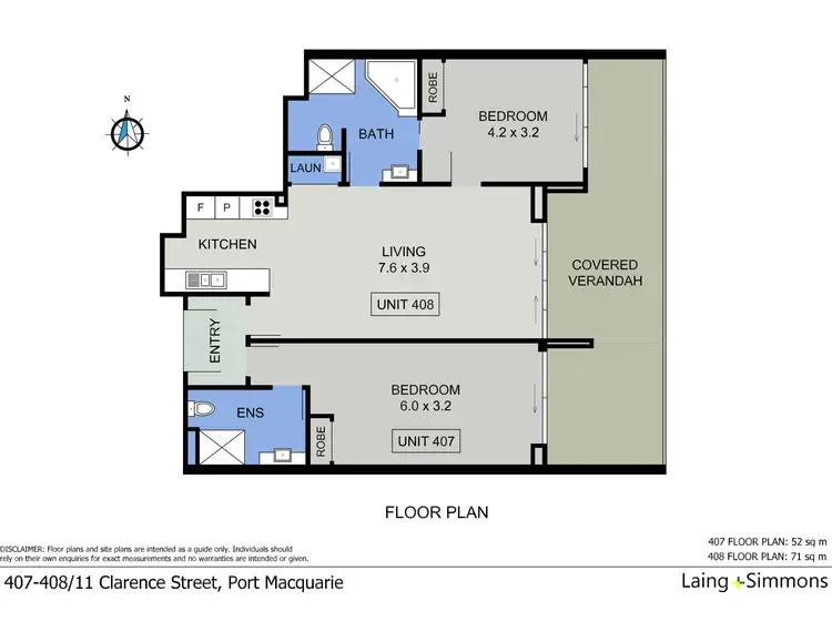 Floorplan of Homely unit listing, 22/11 Clarence Street, Port Macquarie NSW 2444